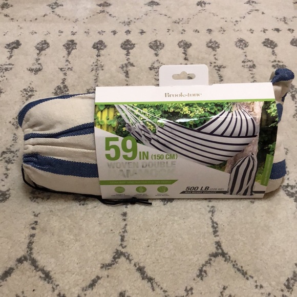 Brookstone 59” Woven Double Hammock - NWT - See pictures for 2 different colors - Picture 3 of 10